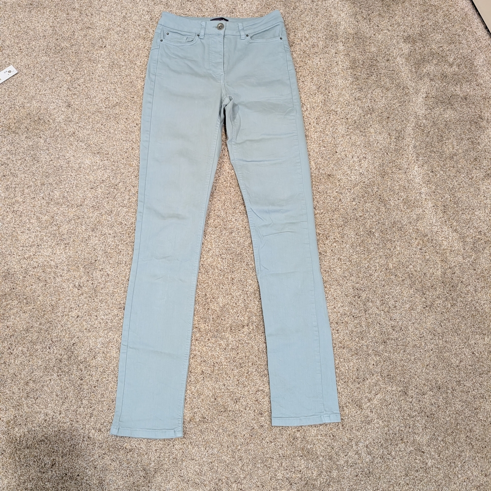 Women's Sky Blue Straight Leg Pants Size 6, 32-in Inch Inseam